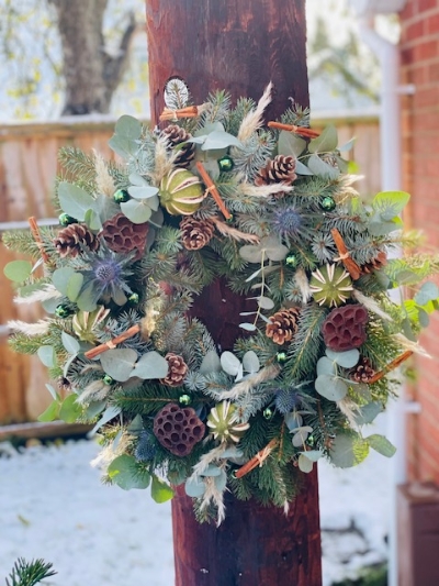 Hand made Luxury door wreath