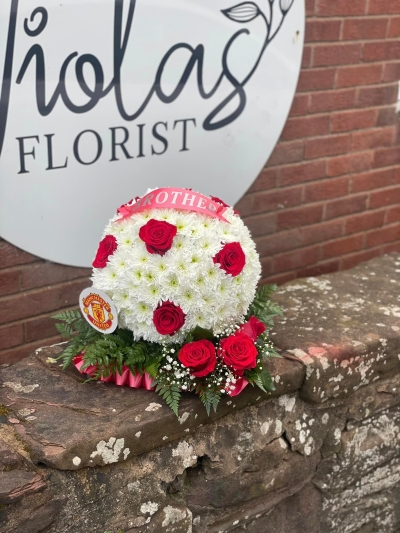 Tribute Football Funeral Arrangement