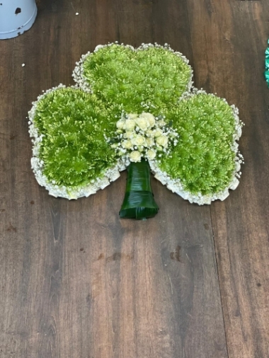 Elegant Shamrock Funeral Tribute