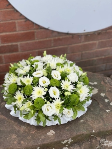 White and Green Posy